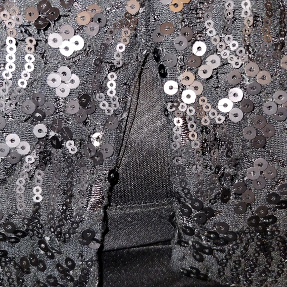 Calvin Klein Black Sequen Dress - Picture 2 of 4
